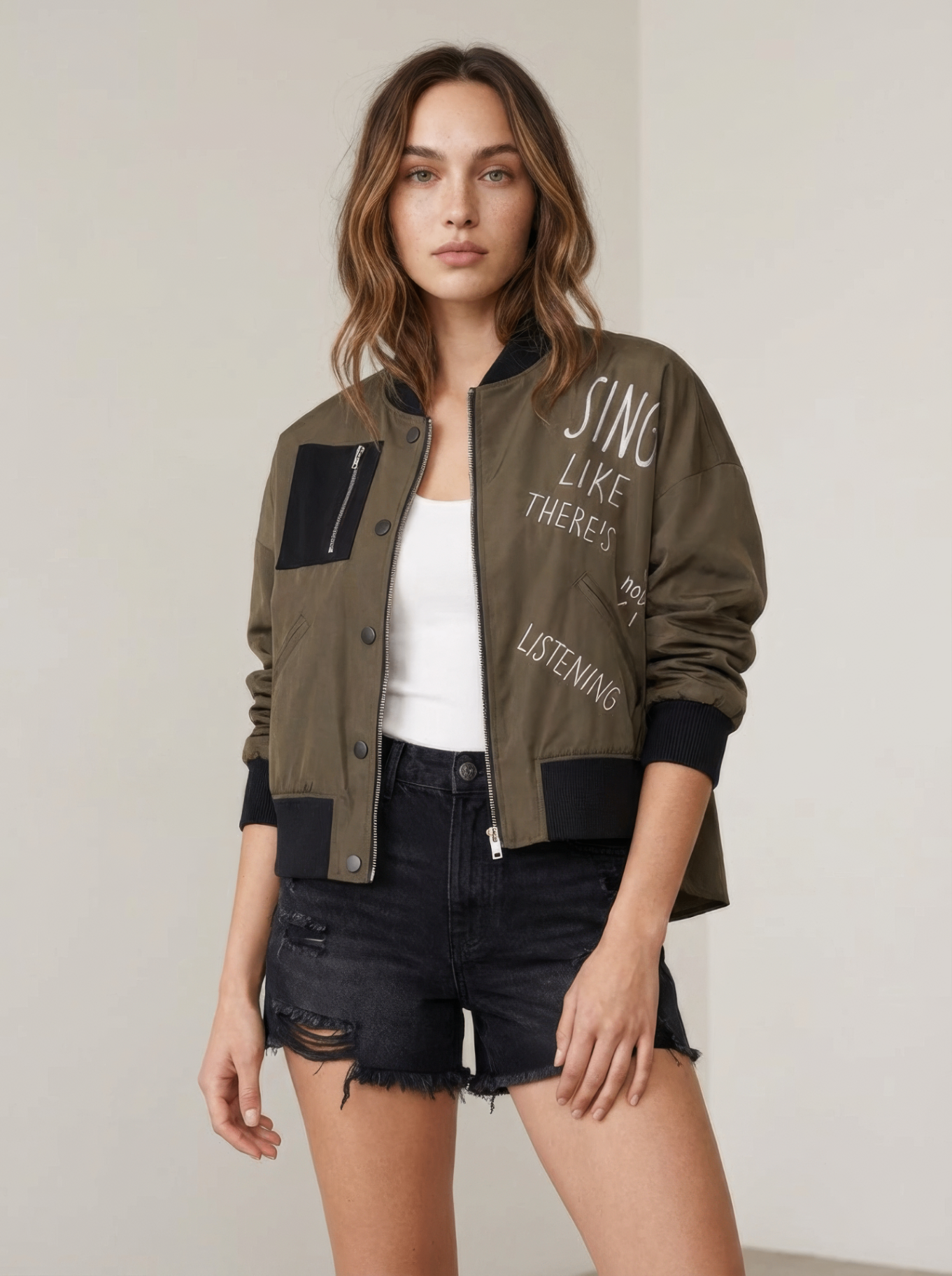 AI generated model visual for a fashion campaign